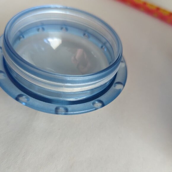 STARBUCKS Barista 16oz 2003 Plastic Blue Rocket Cold Cup W/ Handle & Dome Lid - Picture 4 of 7